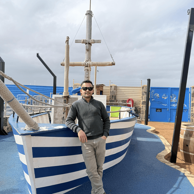 Portrait of Suman Gajurel outdoors in Fremantle